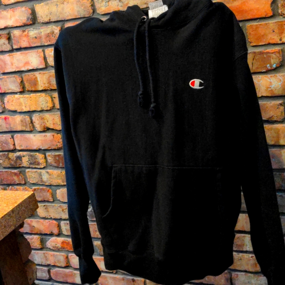 Champion Hoodie, size medium, black